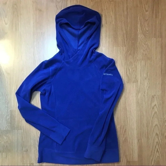 Columbia Periwinkle Arctic Air microfleece Hoodie - Picture 3 of 7